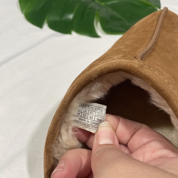 NEW‎ $90 UGG [ Men size 18 US ] Scuff Slipper Shoes in Chestnut Suede - Picture 15 of 16